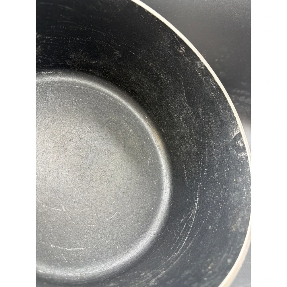 Vintage Club Aluminum Cream Saucepan with Lid Retro Cast Aluminum Pot 2 Quart